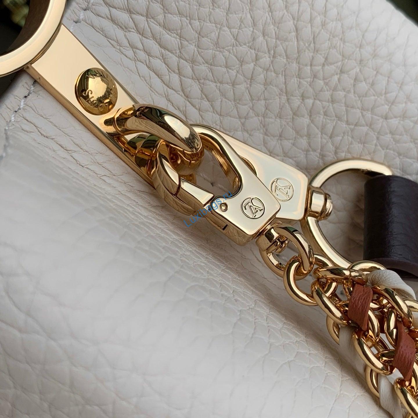 louis vuitton lv m28450 capucines bb bag cream/burnt mahogany 6 Louis Vuitton LV M28450 Capucines BB Bag Cream/Burnt Mahogany | louis vuitton lv m28450 capucines bb bag cream burnt mahogany 7