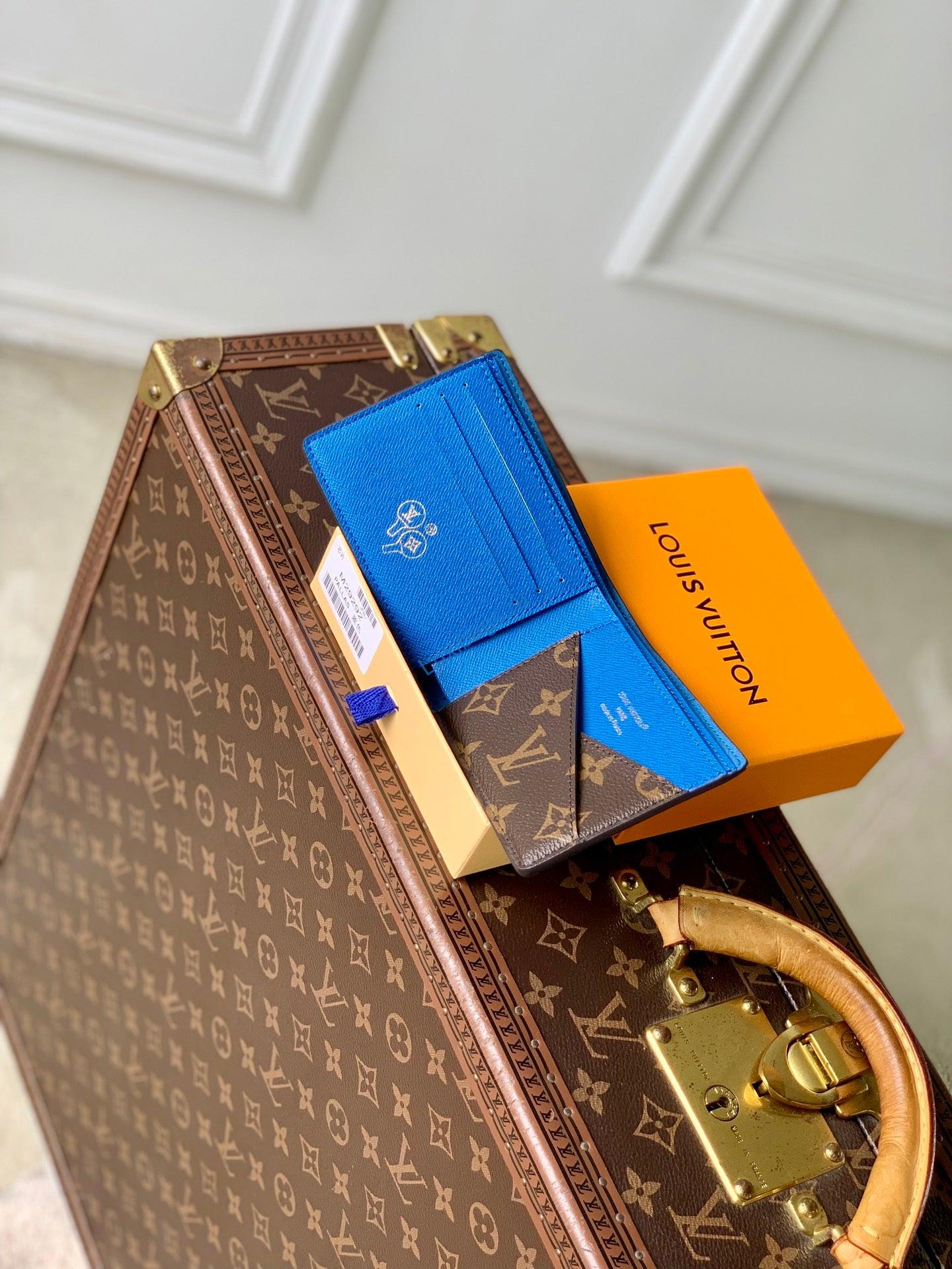 louis vuitton lv m29292 multiple wallet blue 8 Louis Vuitton LV M29292 Multiple Wallet Blue - Default Title - View 9