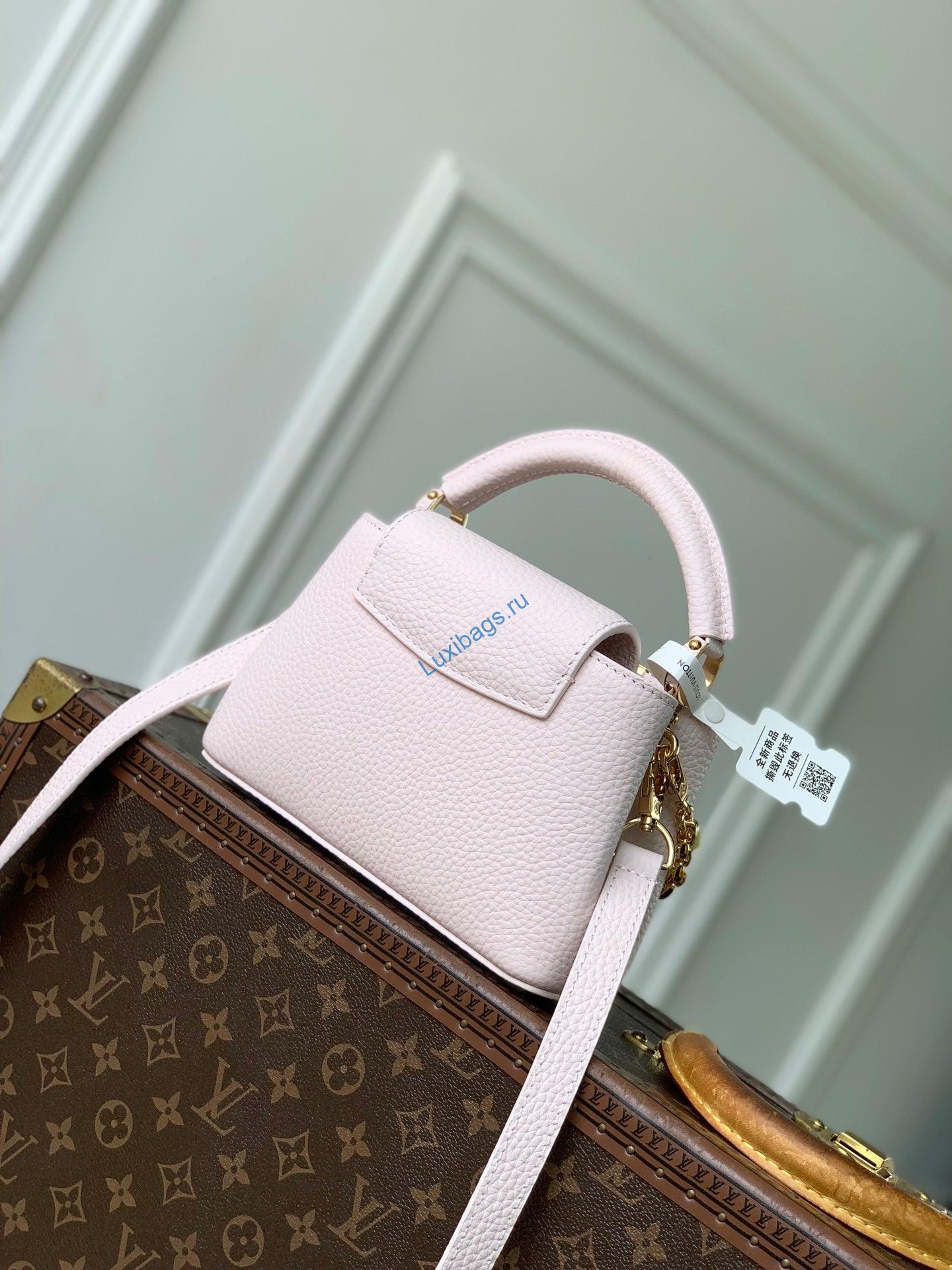 louis vuitton lv m29443 capucines east west mini bag pink 2 Louis Vuitton LV M29443 Capucines East West Mini Bag Pink - Default Title - View 3
