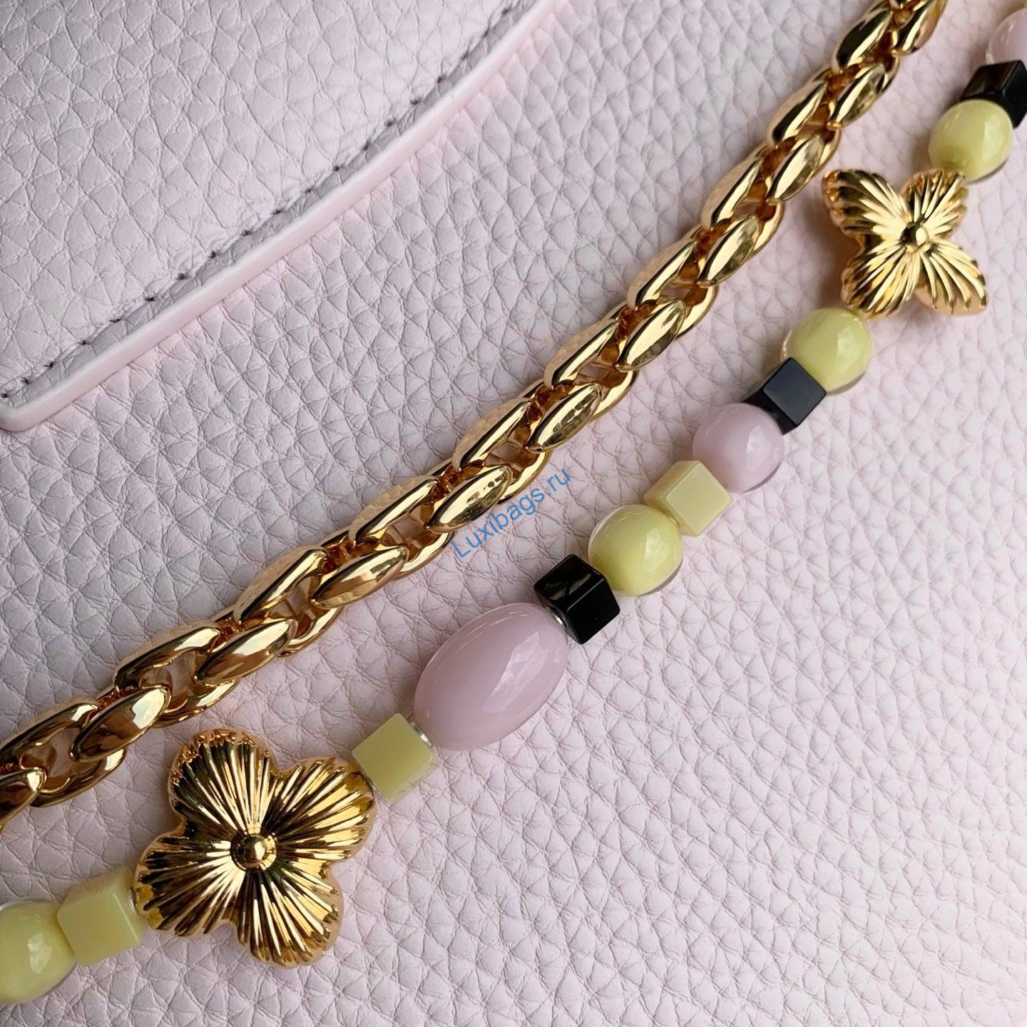 louis vuitton lv m29443 capucines east west mini bag pink 7 Louis Vuitton LV M29443 Capucines East West Mini Bag Pink - Default Title - View 8