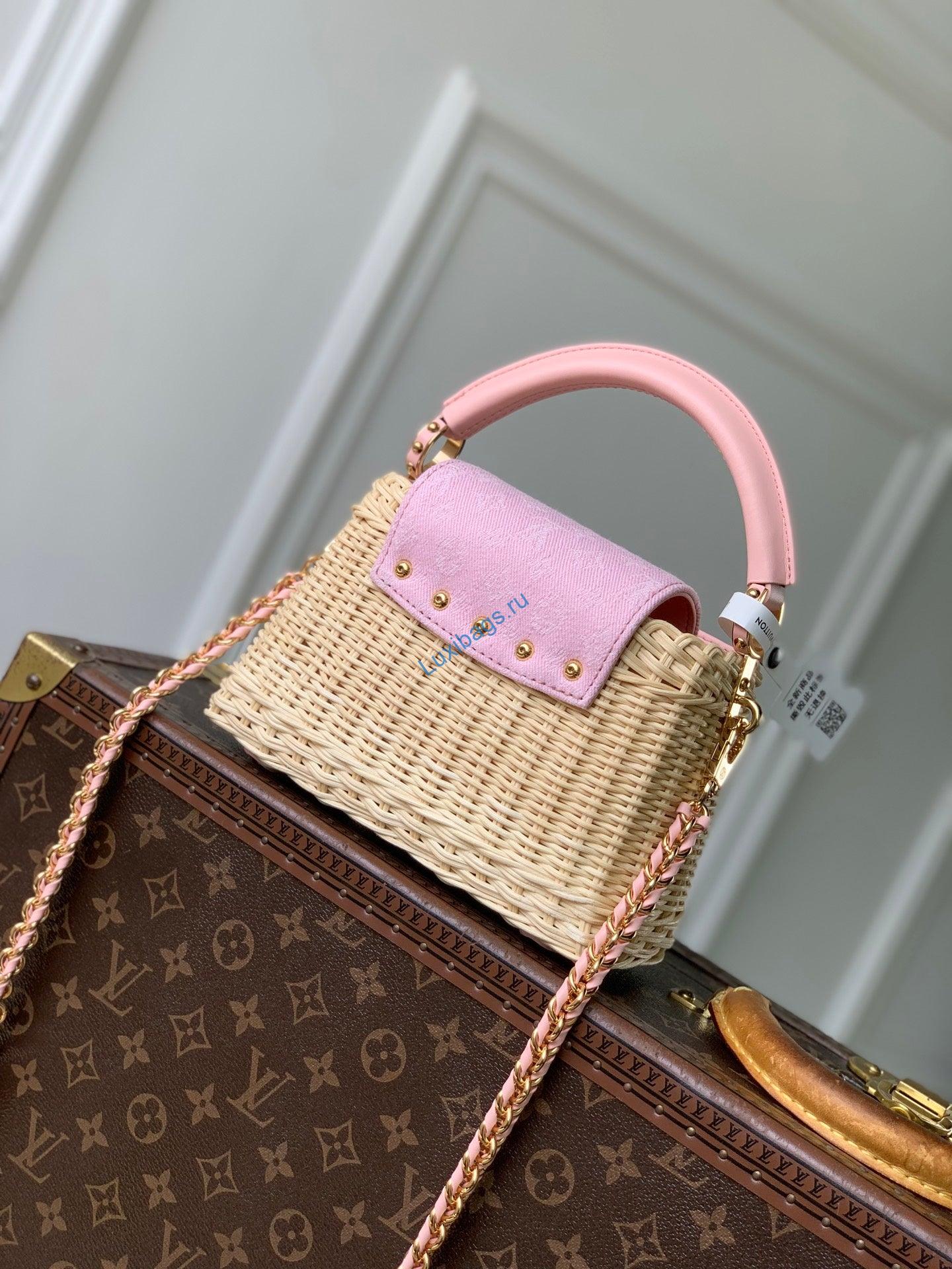 lv m26005 louis vuitton capucines mini bag light pink 2 LV M26005 Louis Vuitton Capucines Mini Bag Light Pink | lv m26005 louis vuitton capucines mini bag light pink 3