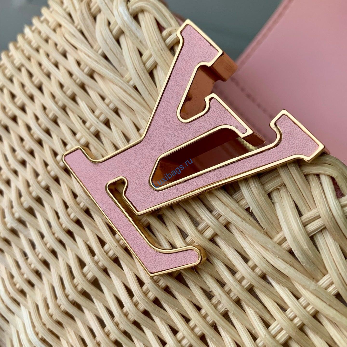 LV M26005 Louis Vuitton Capucines Mini Bag Light Pink | lv m26005 louis vuitton capucines mini bag light pink 6