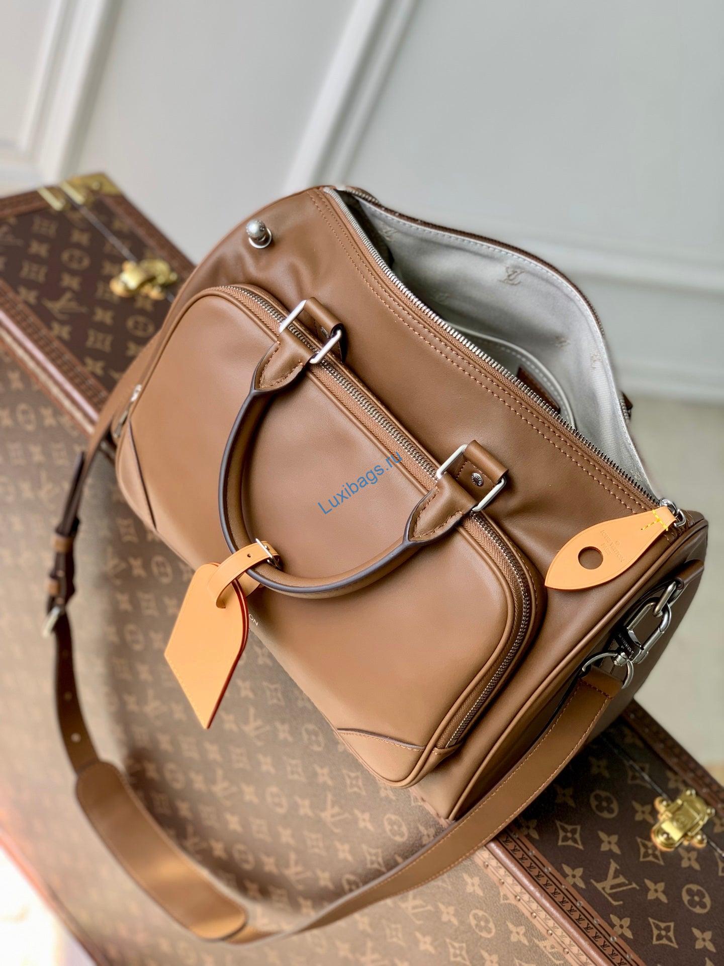 lv m28100 louis vuitton keepall cargo bandoulière 35 bag caramel 9 LV M28100 Louis Vuitton Keepall Cargo Bandoulière 35 Bag Caramel | lv m28100 louis vuitton keepall cargo bandouliere 35 bag caramel 10