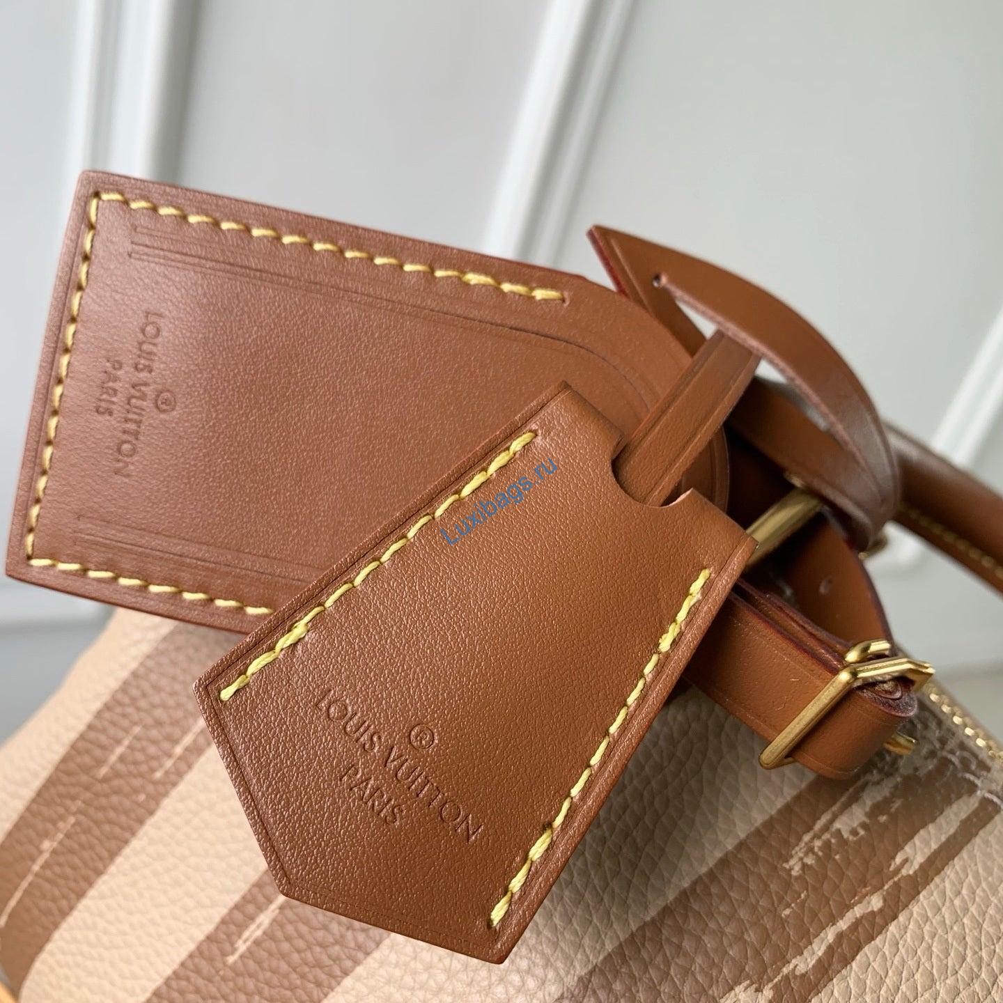 LV M28186 Louis Vuitton Speedy P9 Bandoulière 20 Bag Brown stripes | lv m28186 louis vuitton speedy p9 bandouliere 20 bag brown stripes 5