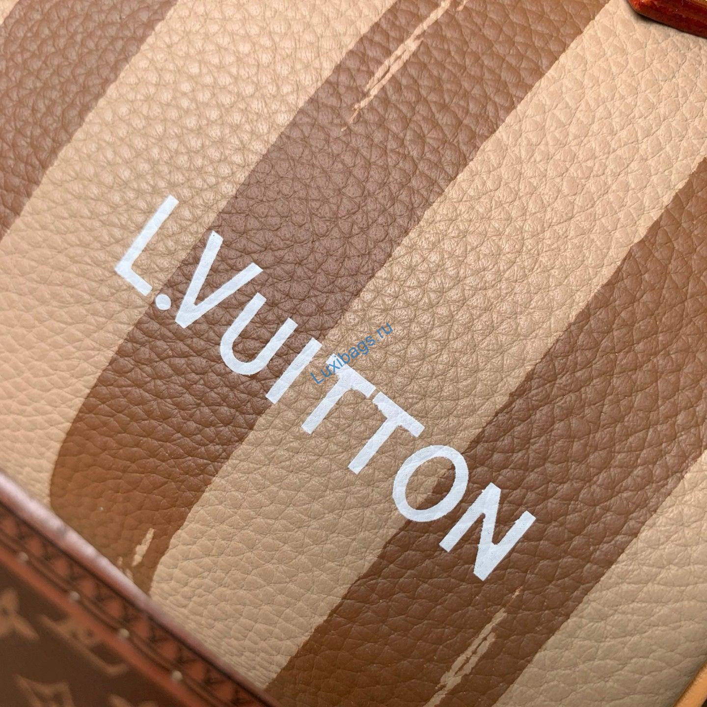 LV M28186 Louis Vuitton Speedy P9 Bandoulière 20 Bag Brown stripes | lv m28186 louis vuitton speedy p9 bandouliere 20 bag brown stripes 7