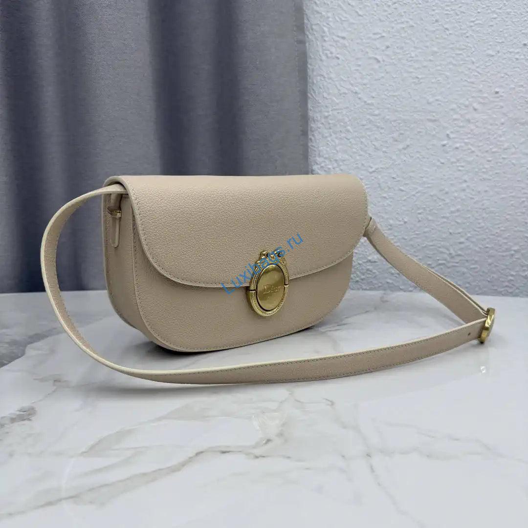 Medium Dior Médaillon Flap Bag M3920QDWP_M900 Apricot Grained Calfskin | medium dior medaillon flap bag m3920qdwp m900 grained calfskin 11