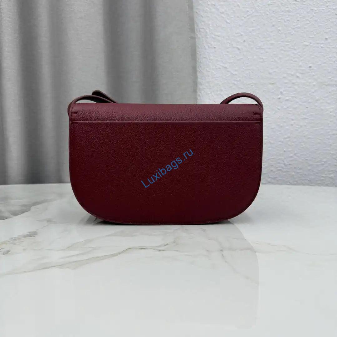 Medium Dior Médaillon Flap Bag M3920QDWP_M900 Wine Red Grained Calfskin | medium dior medaillon flap bag m3920qdwp m900 grained calfskin 23