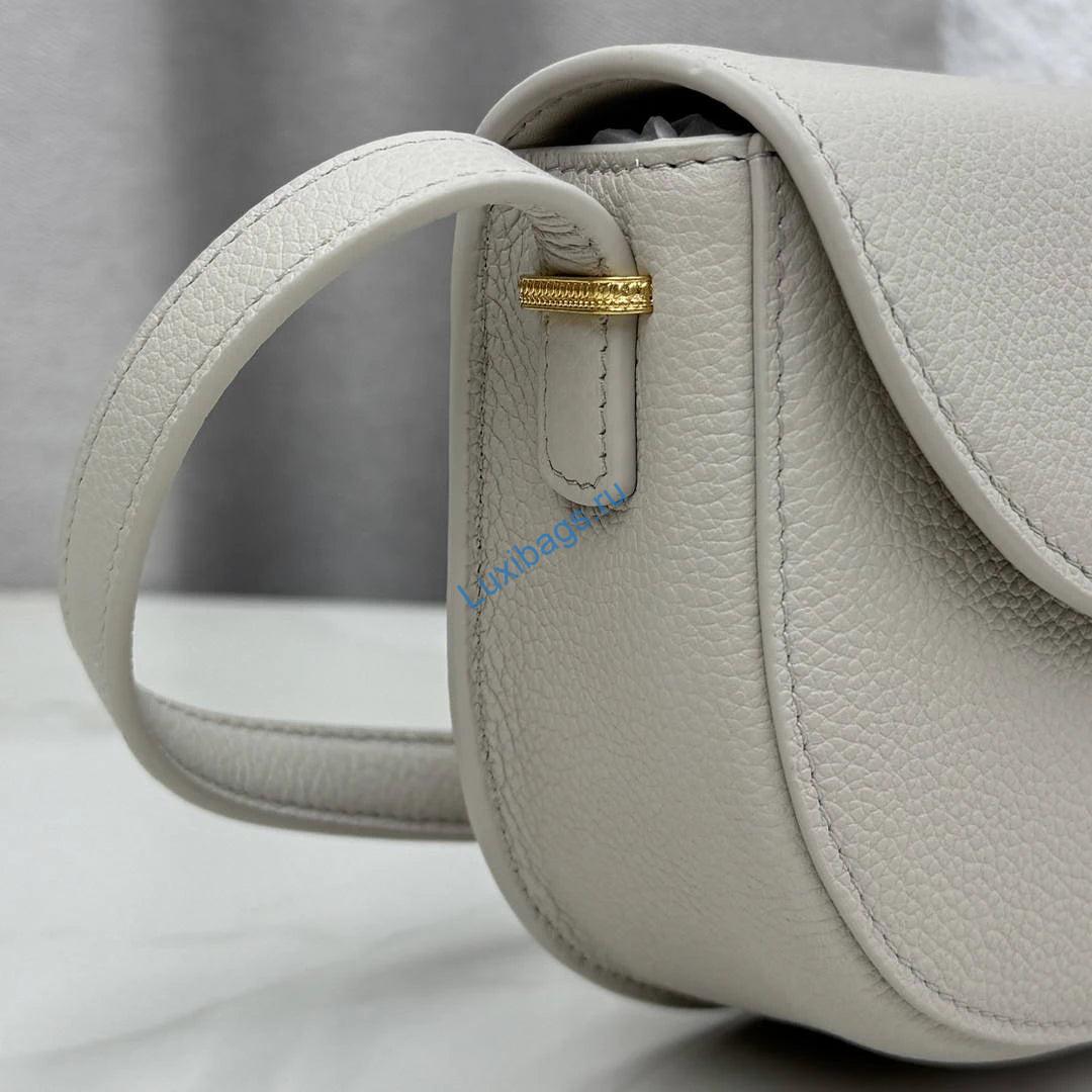 Small Dior Médaillon Flap Bag M3919QDWP_M900 Gray Grained Calfskin | small dior medaillon flap bag m3919qdwp m900 grained calfskin 21