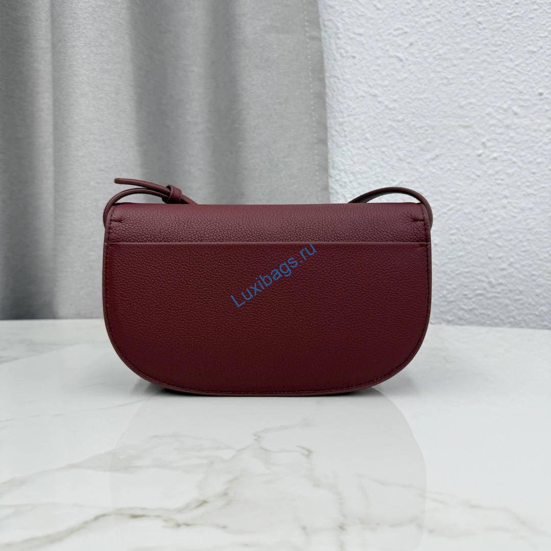 Small Dior Médaillon Flap Bag M3919QDWP_M900 Wine Red Grained Calfskin | small dior medaillon flap bag m3919qdwp m900 grained calfskin 50