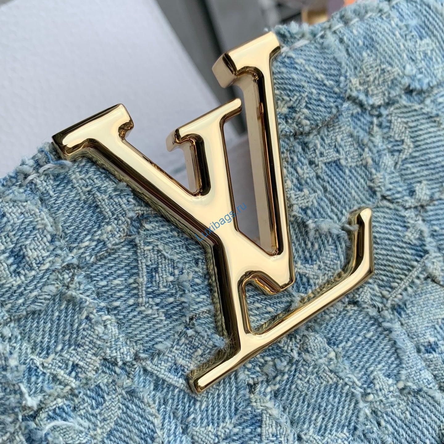 louis vuitton lv m28305 capucines mini bag blue denim 5 Louis Vuitton LV M28305 Capucines Mini Bag Blue Denim | capucines mini capucines nvprod7370052v M28305 6