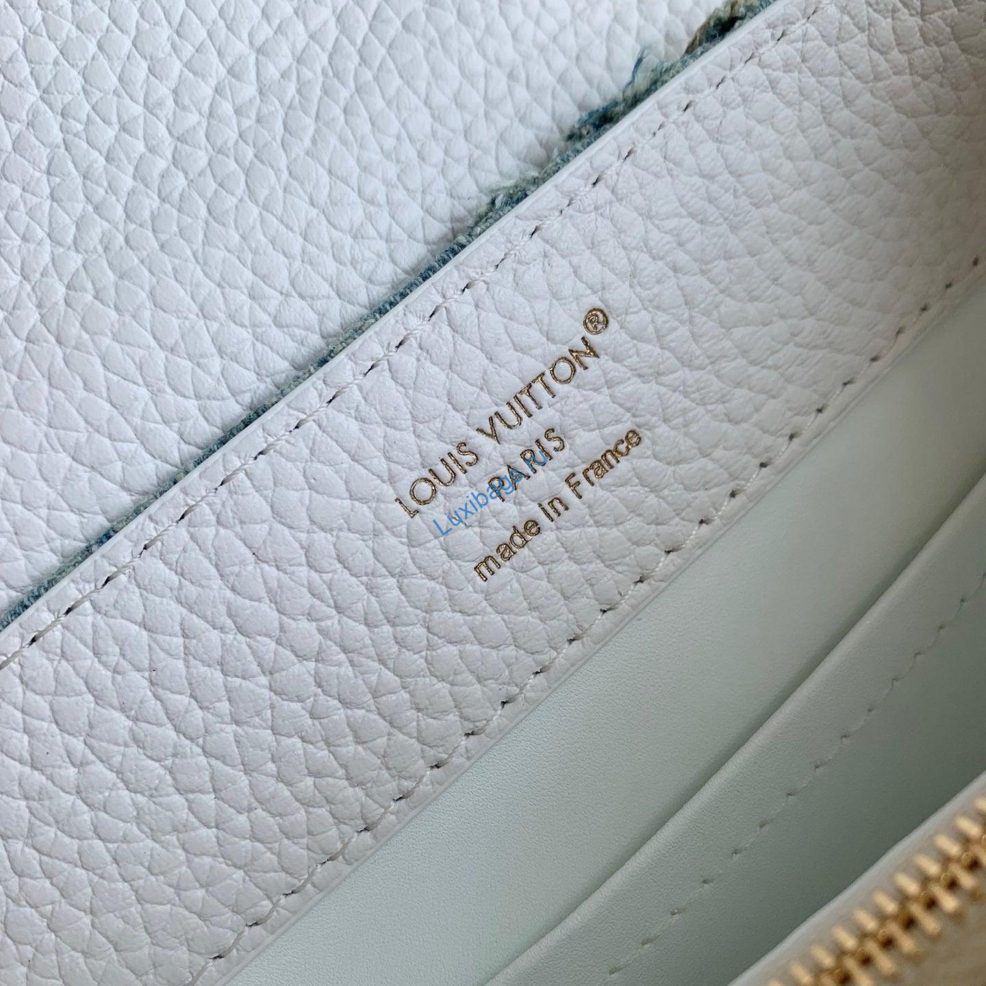 louis vuitton lv m28305 capucines mini bag blue denim 8 Louis Vuitton LV M28305 Capucines Mini Bag Blue Denim | capucines mini capucines nvprod7370052v M28305 9
