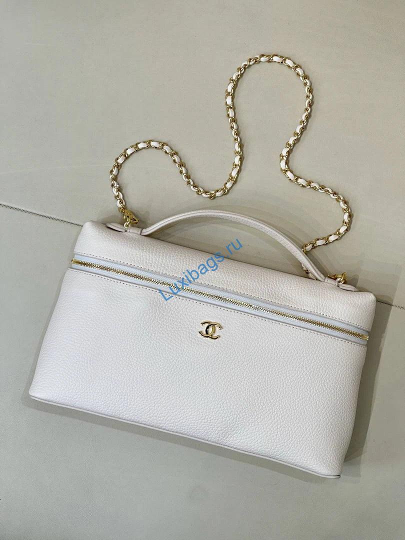 chanel extra large vanity with chain ap6743 white 2 Chanel Extra large Vanity with chain AP6743 White | chanel extra large vanity with chain ap6743 white 02