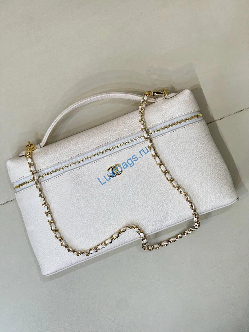 chanel extra large vanity with chain ap6743 white 4 Chanel Extra large Vanity with chain AP6743 White | chanel extra large vanity with chain ap6743 white 04