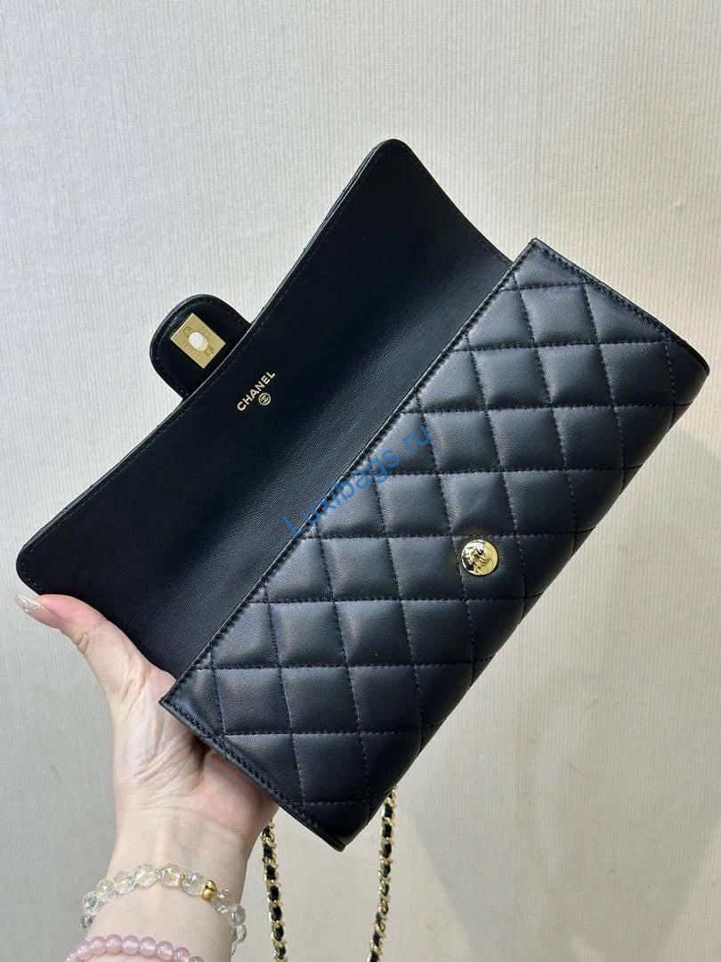 Chanel Lambskin & Gold-Tone Metal AP5280 Black | chanel lambskin gold tone metal ap5280 black 09
