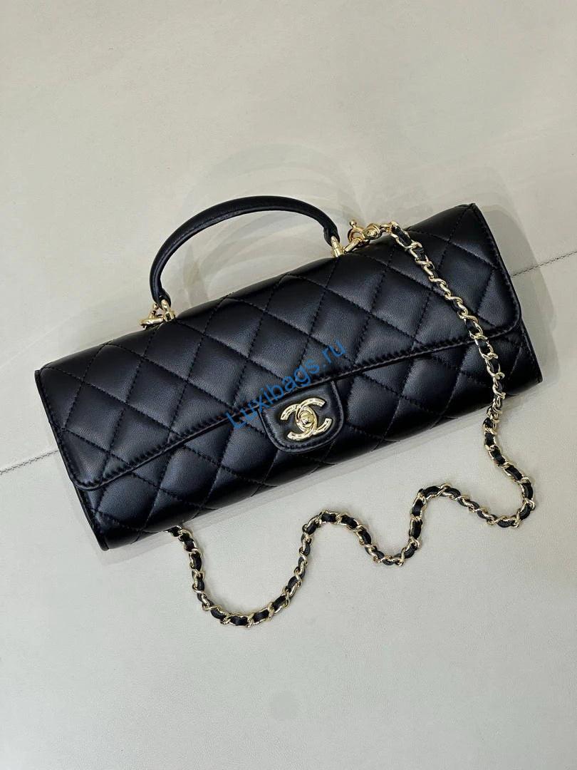 Chanel Lambskin & Gold-Tone Metal AP5280 Black | chanel lambskin gold tone metal ap5280 black 18