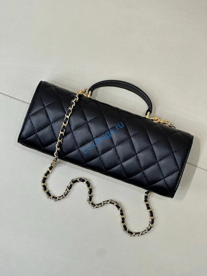 Chanel Lambskin & Gold-Tone Metal AP5280 Black | chanel lambskin gold tone metal ap5280 black 19