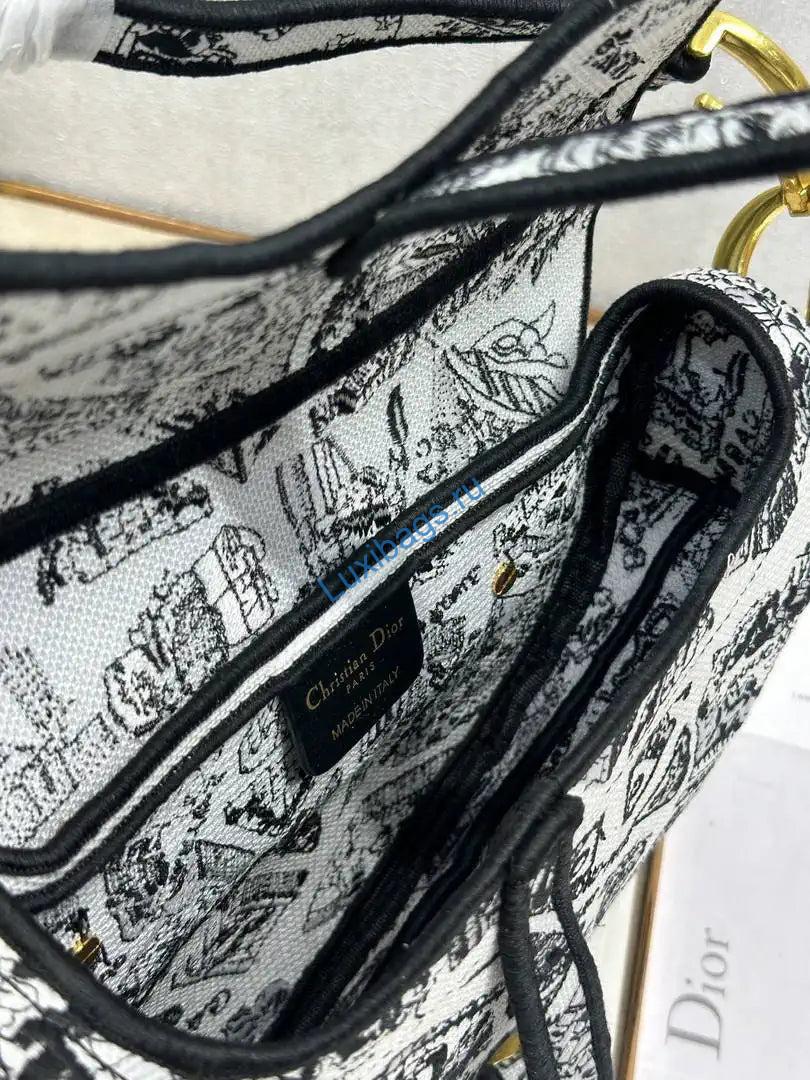 Dior M0455 Saddle Bag With Strap Embroidery M9904 | dior m0455 saddle bag with strap embroidery m9901 34