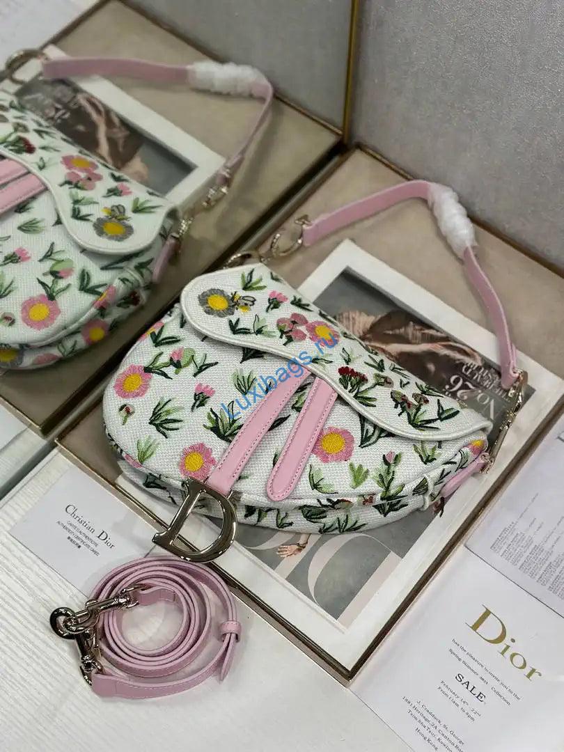 Dior M0455 Saddle Bag With Strap Embroidery M9907 | dior m0455 saddle bag with strap embroidery m9901 56