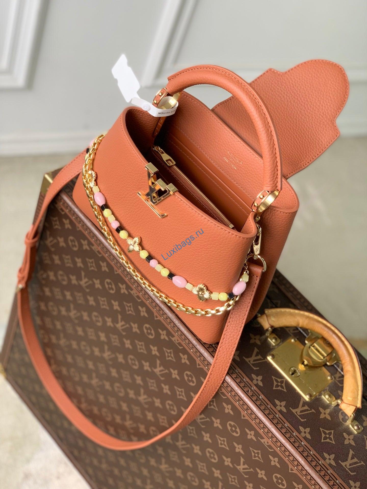 louis vuitton lv m28455 capucines bb bag brown 9 Louis Vuitton LV M28455 Capucines BB Bag Brown | louis vuitton lv m28455 capucines bb bag brown 10