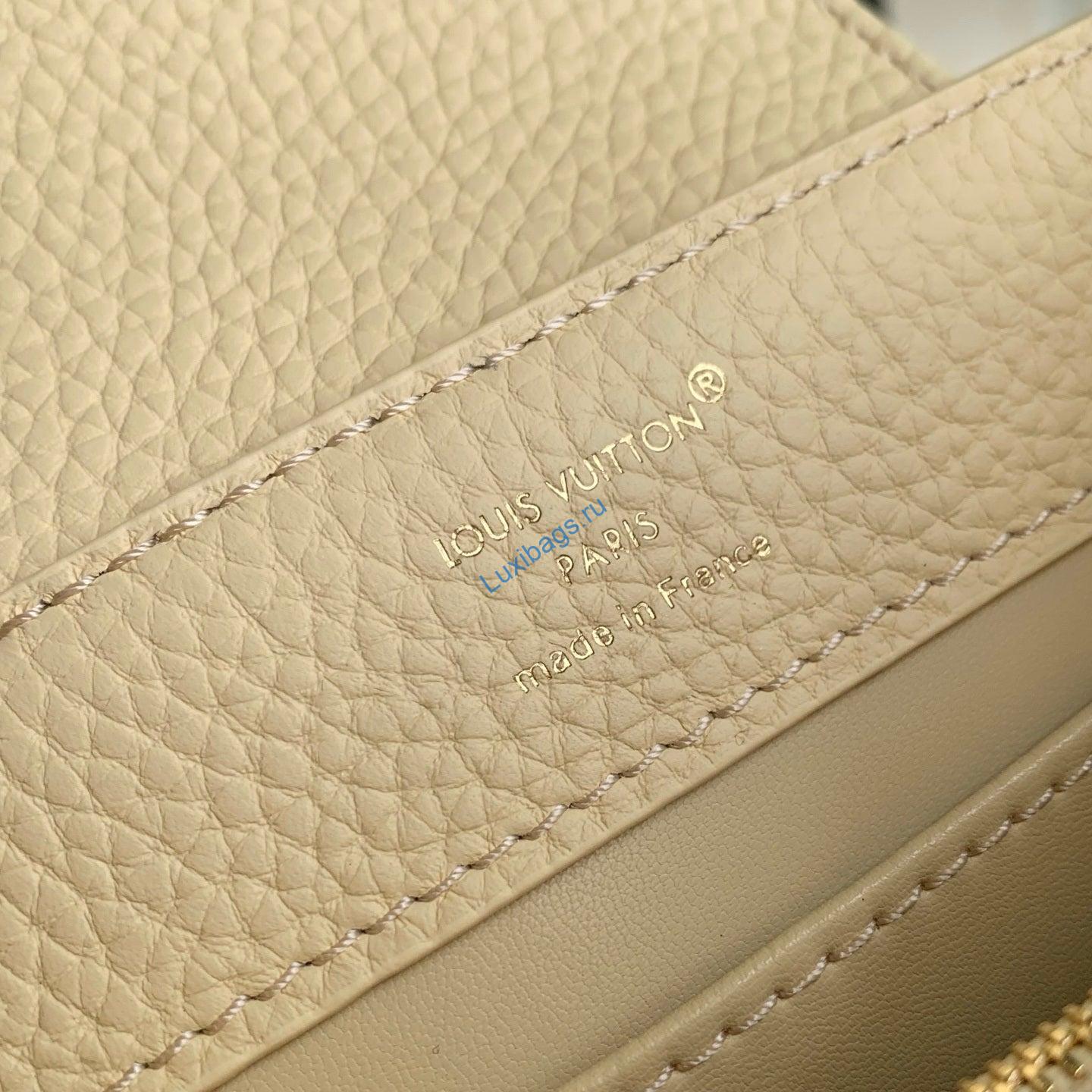 louis vuitton lv m29443 capucines east west mini bag apricot 7 Louis Vuitton LV M29443 Capucines East West Mini Bag Apricot | louis vuitton lv m29443 capucines east west mini bag apricot 8