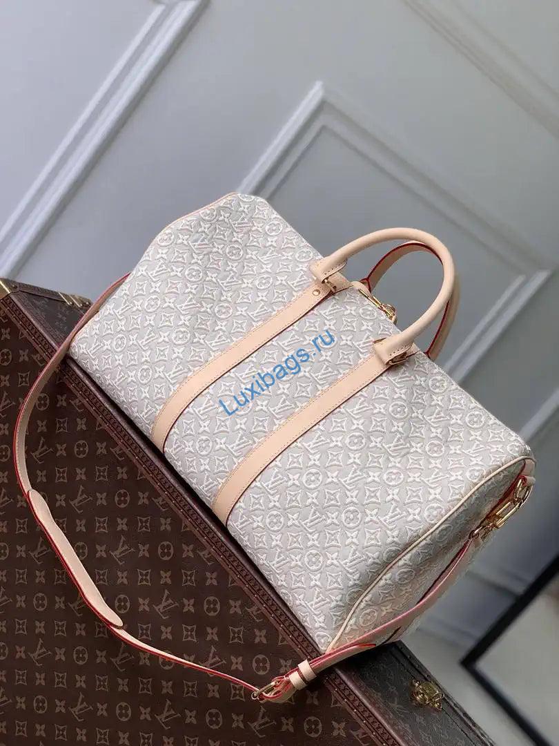 louis vuitton lv m29670 keepall bandoulière 45 bag peuplier beige 3 Louis Vuitton LV M29670 Keepall Bandoulière 45 Bag Peuplier Beige | m29670 keepall bandouliere 45 bag peuplier beige 04