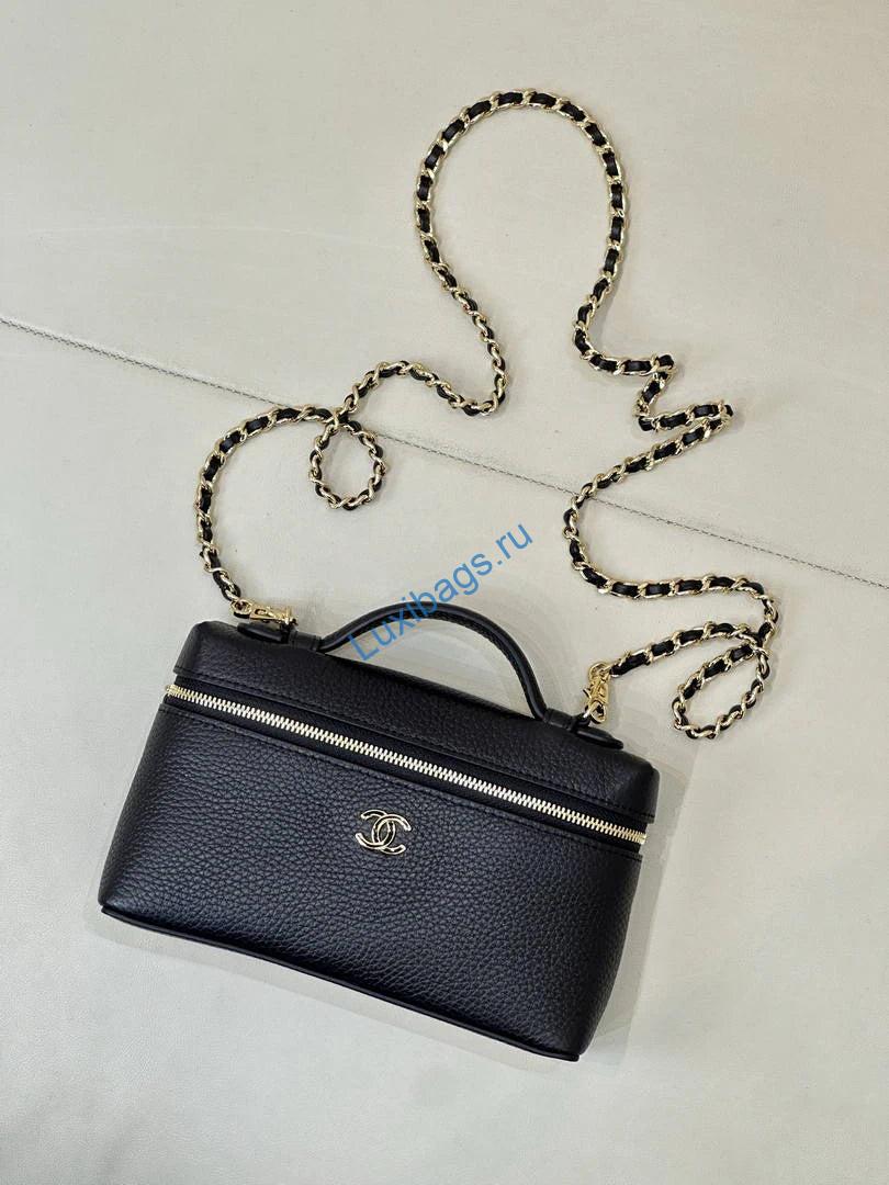 chanel small vanity with chain ap5346 black 1 Chanel Small Vanity with chain AP5346 Black | small vanity with chain ap5346 black 02