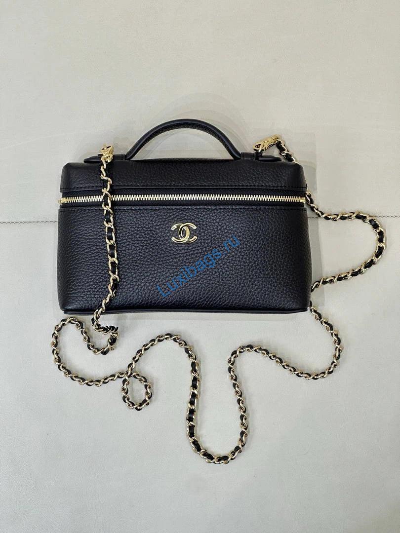 chanel small vanity with chain ap5346 black 2 Chanel Small Vanity with chain AP5346 Black | small vanity with chain ap5346 black 03