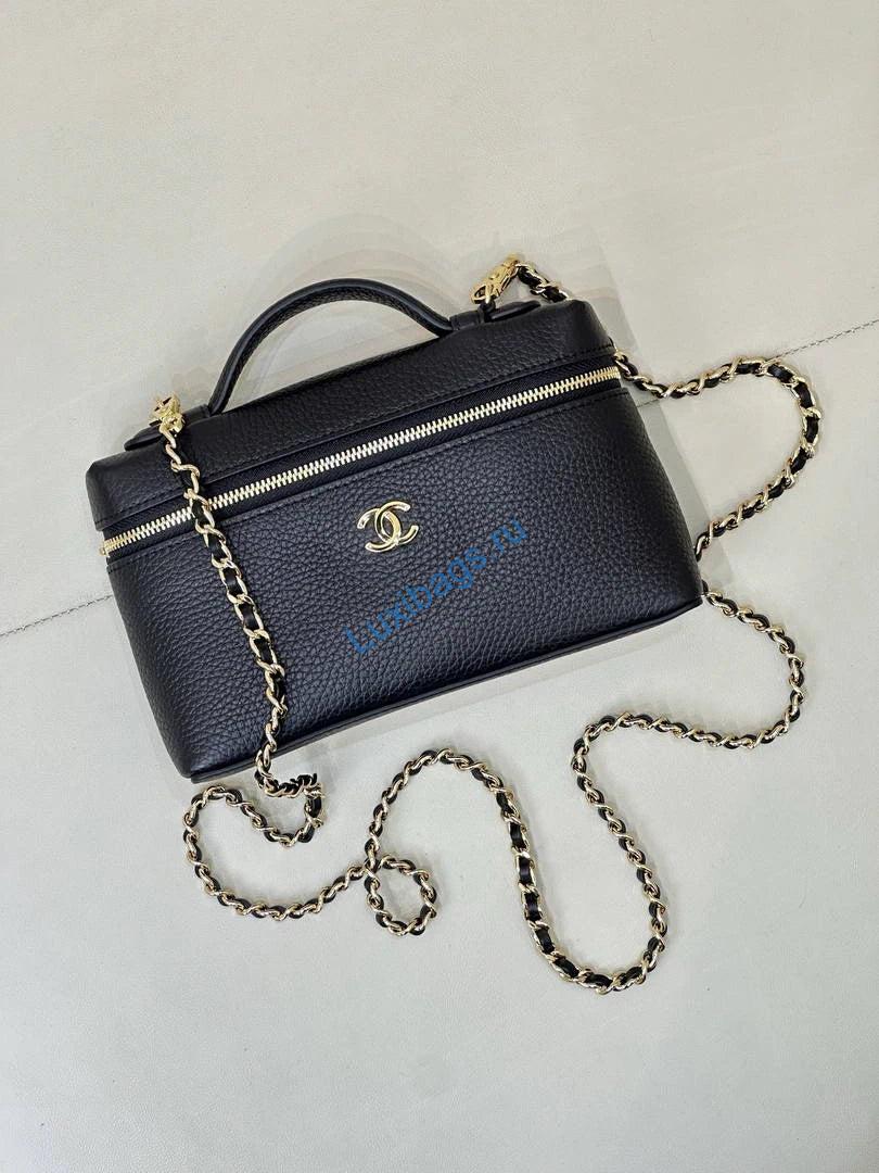 chanel small vanity with chain ap5346 black 3 Chanel Small Vanity with chain AP5346 Black | small vanity with chain ap5346 black 04
