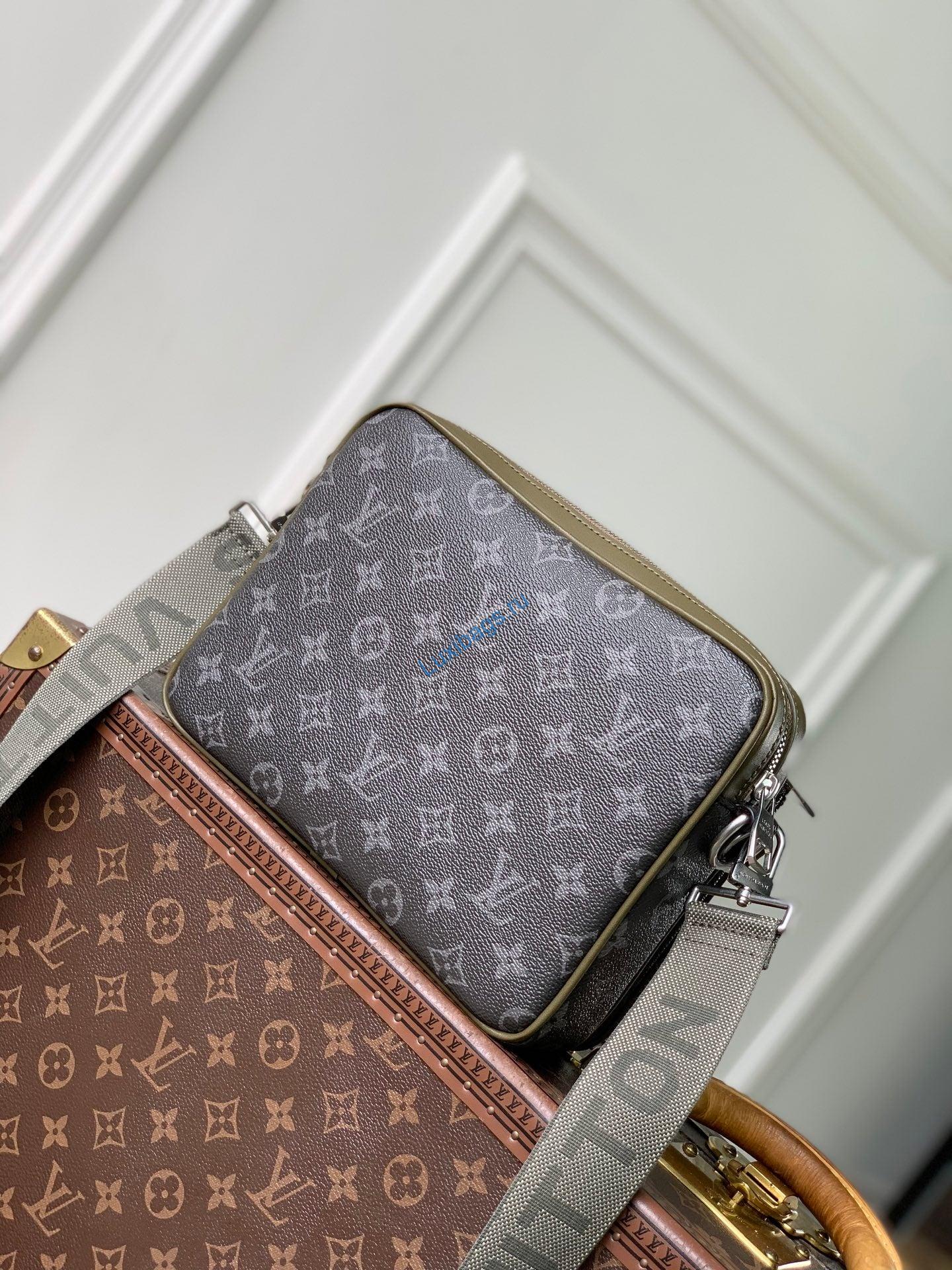 louis vuitton lv m28628 trio messenger bag khaki green 2 Louis Vuitton LV M28628 Trio Messenger Bag Khaki Green | trio messenger monogram eclipse nvprod7540384v M28628 3