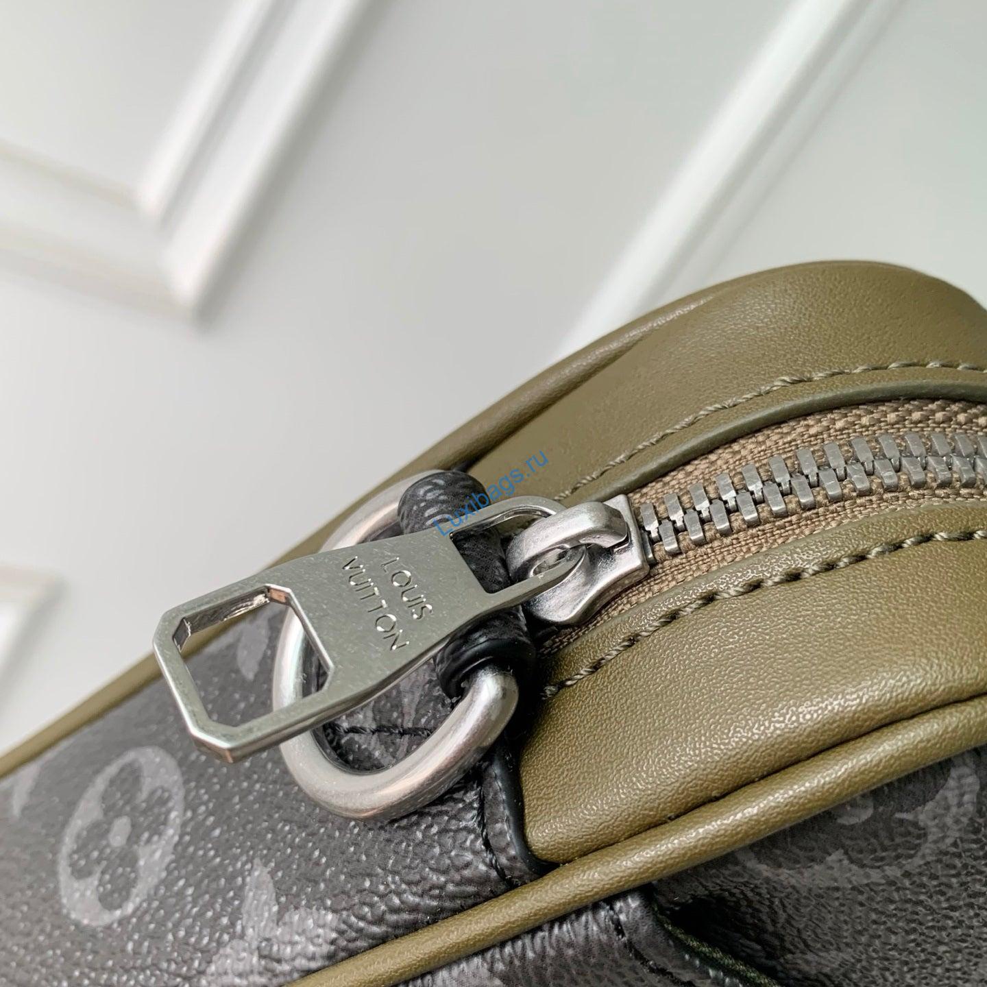 Louis Vuitton LV M28628 Trio Messenger Bag Khaki Green | trio messenger monogram eclipse nvprod7540384v M28628 7