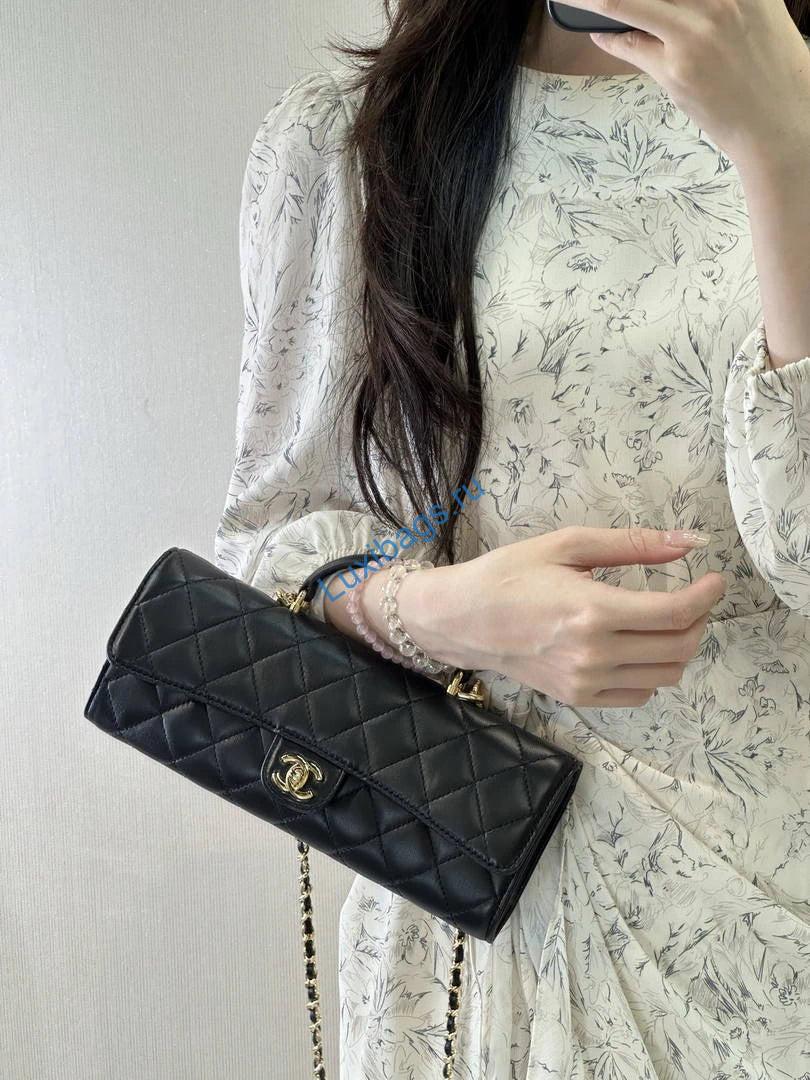 chanel lambskin & gold-tone metal ap5280 black 3 Chanel Lambskin & Gold-Tone Metal AP5280 Black |