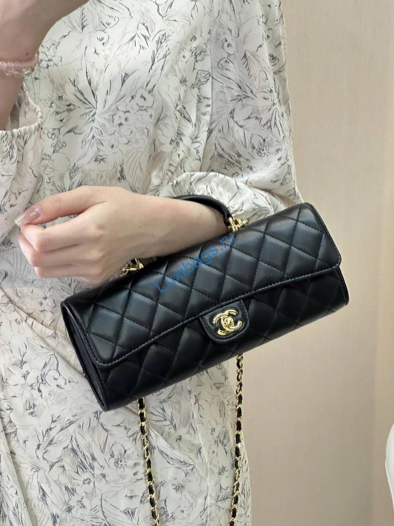 chanel lambskin & gold-tone metal ap5280 black 22 Chanel Lambskin & Gold-Tone Metal AP5280 Black |