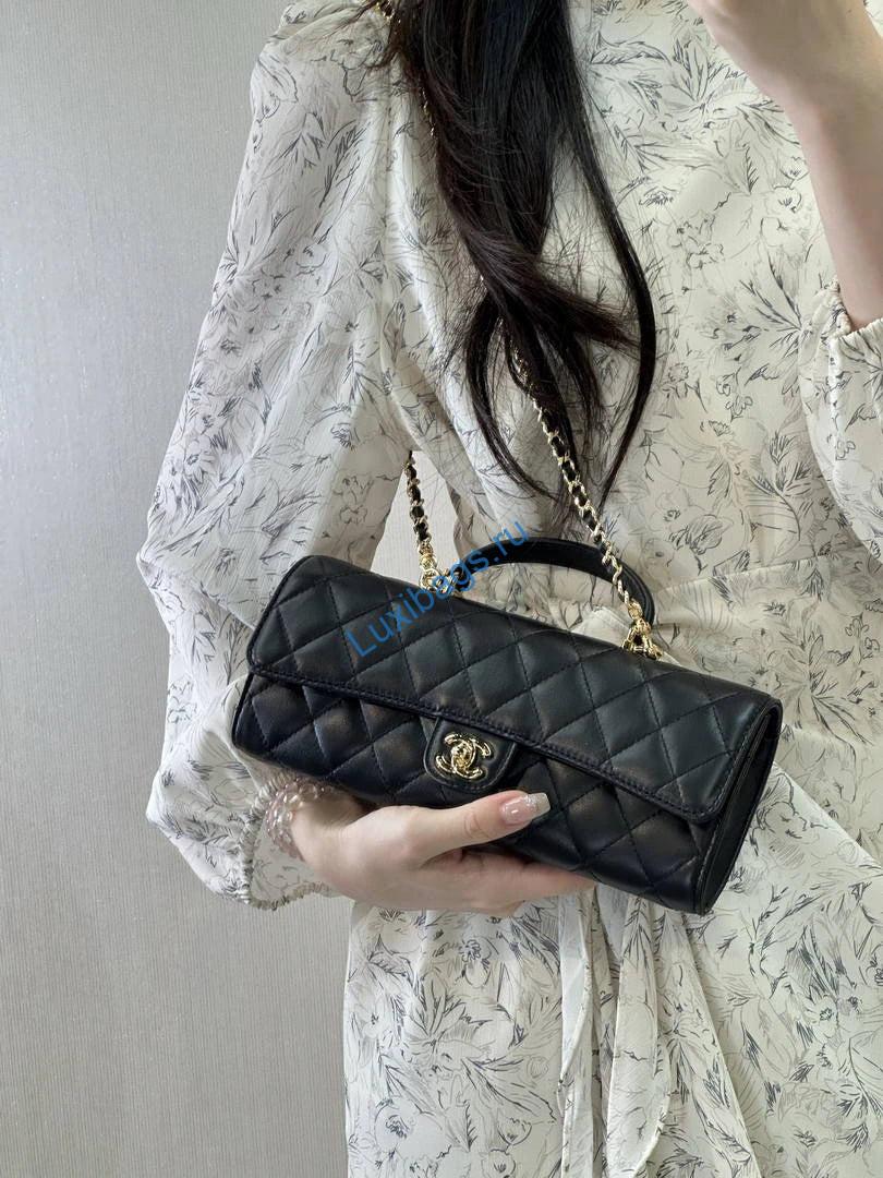 chanel lambskin & gold-tone metal ap5280 black 23 Chanel Lambskin & Gold-Tone Metal AP5280 Black |