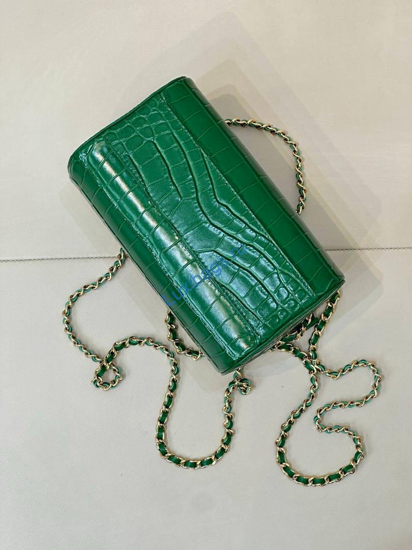 chanel ap5390 calfskin crocodile embossed mini bowling clutch with chain green 11 Chanel AP5390 Calfskin Crocodile Embossed Mini Bowling Clutch With Chain Green | chanel ap5390 calfskin crocodile embossed mini bowling clutch 12