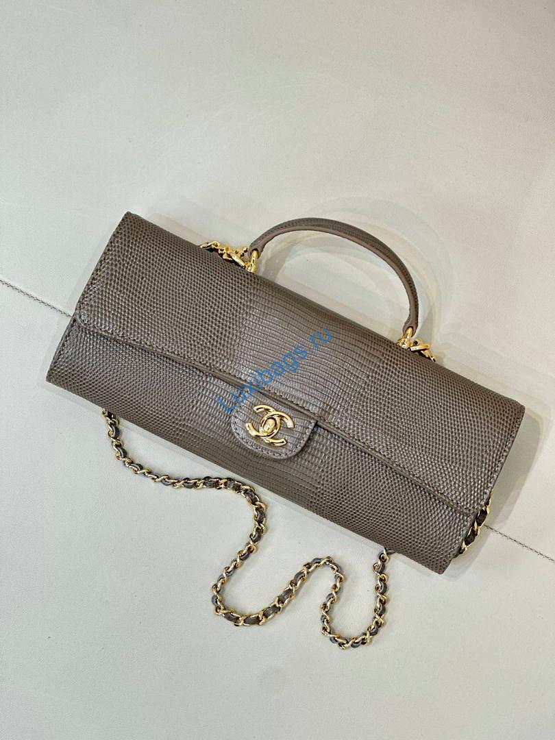 Chanel lizard silk Calfskin & Gold-Tone Metal AP5280 Brown | chanel lizard silk calfskin gold tone metal ap5280 04