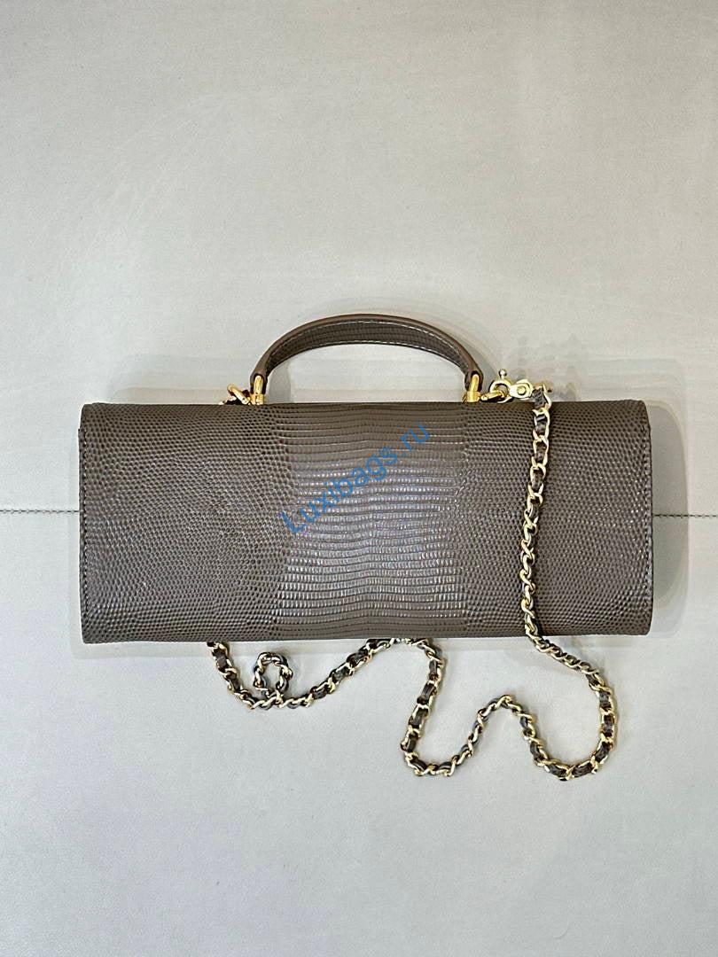 Chanel lizard silk Calfskin & Gold-Tone Metal AP5280 Brown | chanel lizard silk calfskin gold tone metal ap5280 08