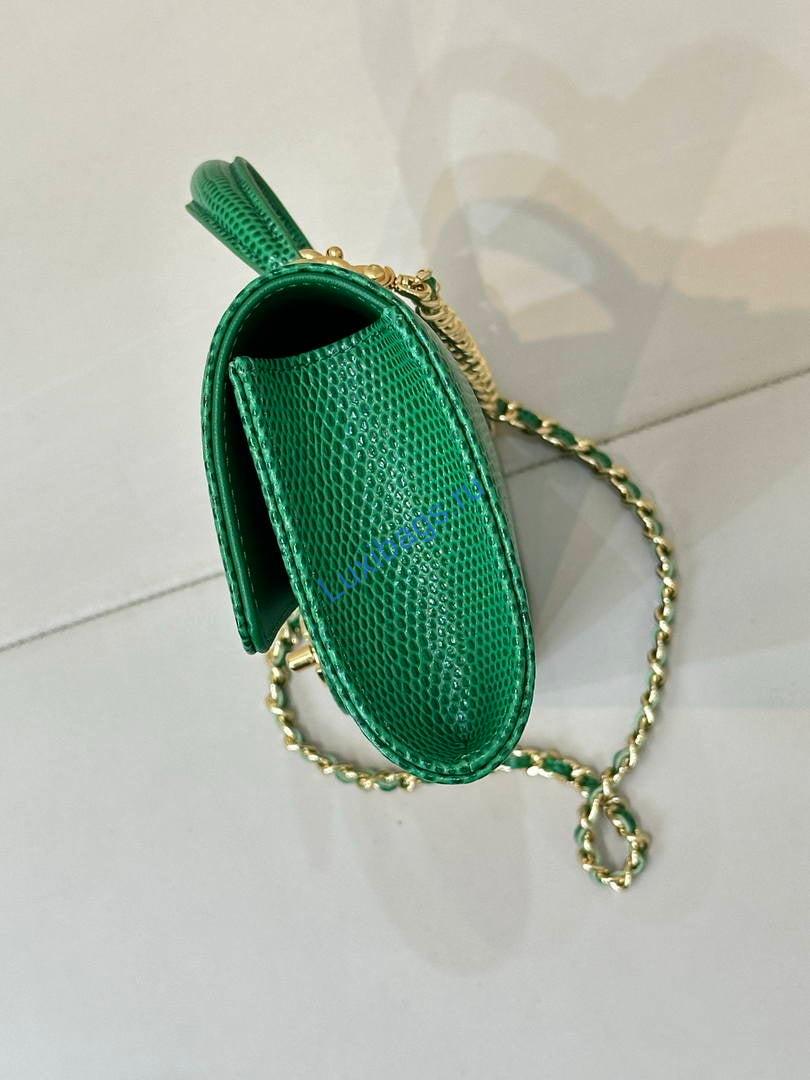 chanel lizard silk calfskin & gold-tone metal ap5280 green 8 Chanel lizard silk Calfskin & Gold-Tone Metal AP5280 Green | chanel lizard silk calfskin gold tone metal ap5280 green 02