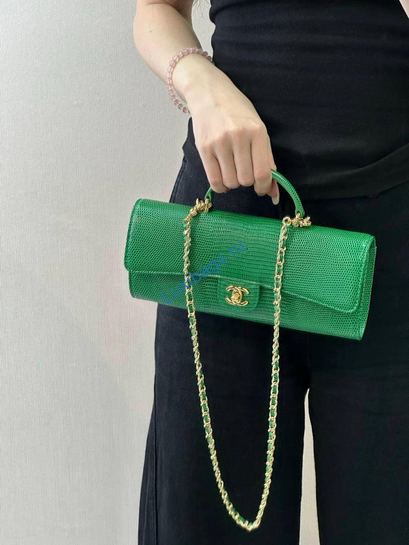 Chanel lizard silk Calfskin & Gold-Tone Metal AP5280 Green | chanel lizard silk calfskin gold tone metal ap5280 green 07