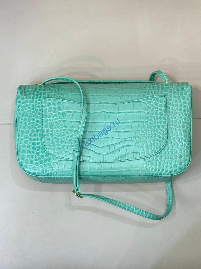 Chanel Maxi Flapbag Crocodile Embossed Calfskin AS6231 Lake Blue | chanel maxi flapbag crocodile embossed calfskin as6231 lake blue 07