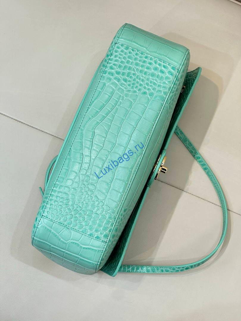 Chanel Maxi Flapbag Crocodile Embossed Calfskin AS6231 Lake Blue | chanel maxi flapbag crocodile embossed calfskin as6231 lake blue 09