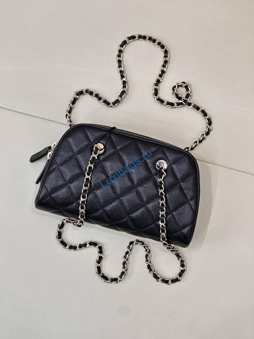 chanel ap5092 clutch with chain grained shiny calfskin black 6 Chanel AP5092 Clutch with chain Grained Shiny Calfskin Black | maxi flapbag grained calfskin gold tone metal as6231 green 07 a8e05d5a 9ad1 4f1f 8e09 de3729c7fa55