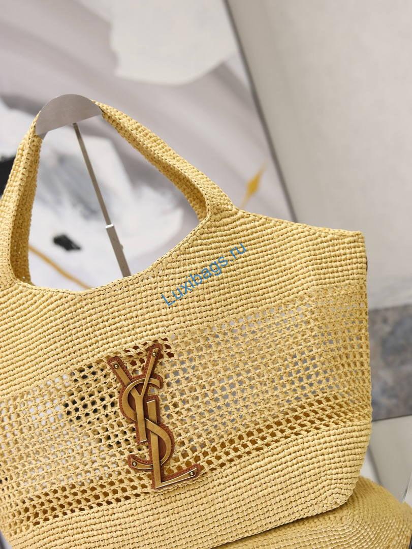saint laurent ysl 858191 icare medium in raffia nature 2 Saint Laurent YSL 858191 ICARE Medium in Raffia Nature | aint laurent ysl 858191 icare medium in raffia 03