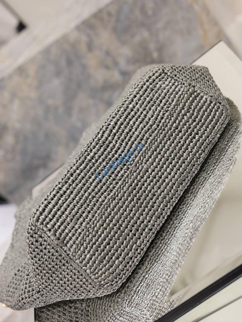 saint laurent ysl 858191 icare medium in raffia gray 6 Saint Laurent YSL 858191 ICARE Medium in Raffia Gray | aint laurent ysl 858191 icare medium in raffia 16