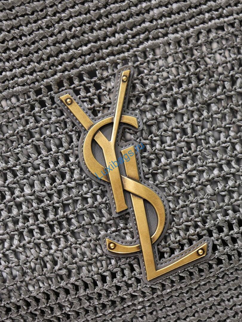 saint laurent ysl 858191 icare medium in raffia gray 8 Saint Laurent YSL 858191 ICARE Medium in Raffia Gray | aint laurent ysl 858191 icare medium in raffia 18