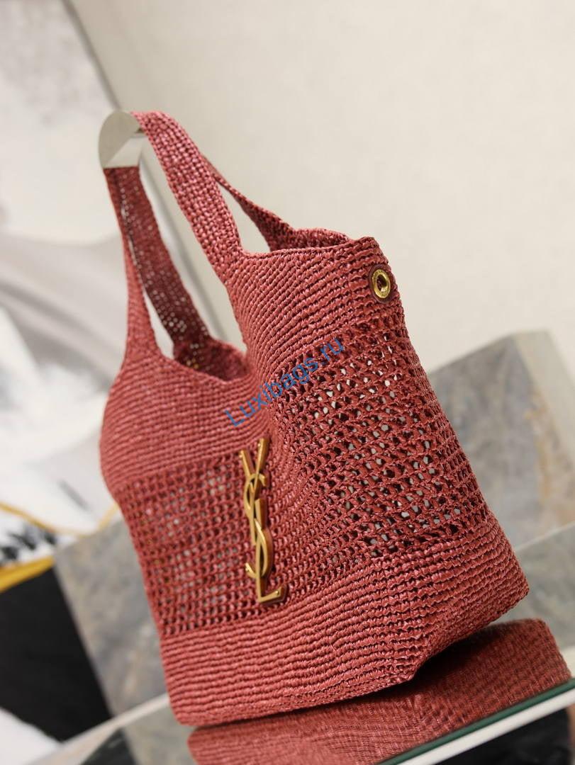 saint laurent ysl 858191 icare medium in raffia wine red 4 Saint Laurent YSL 858191 ICARE Medium in Raffia Wine Red | aint laurent ysl 858191 icare medium in raffia 23