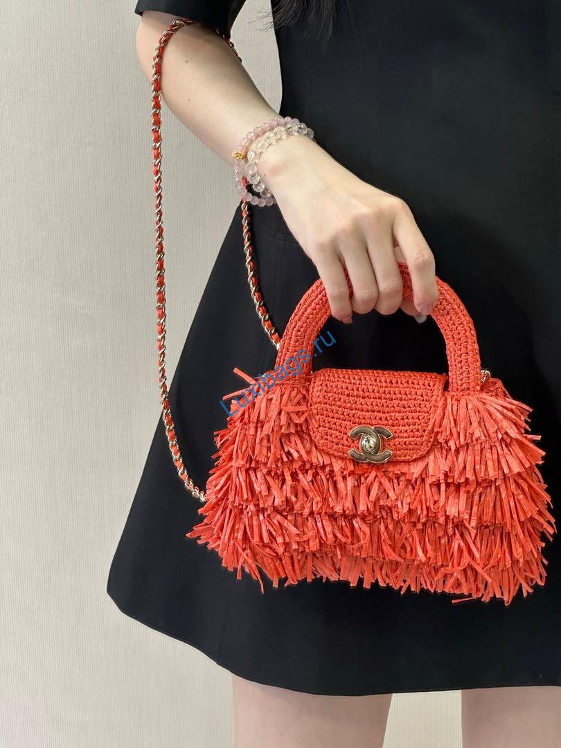 chanel 26s as4416 mini shopping bag orange red 3 Chanel 26S AS4416 Mini Shopping Bag Orange Red | as4416 mini shopping bag orange red 04