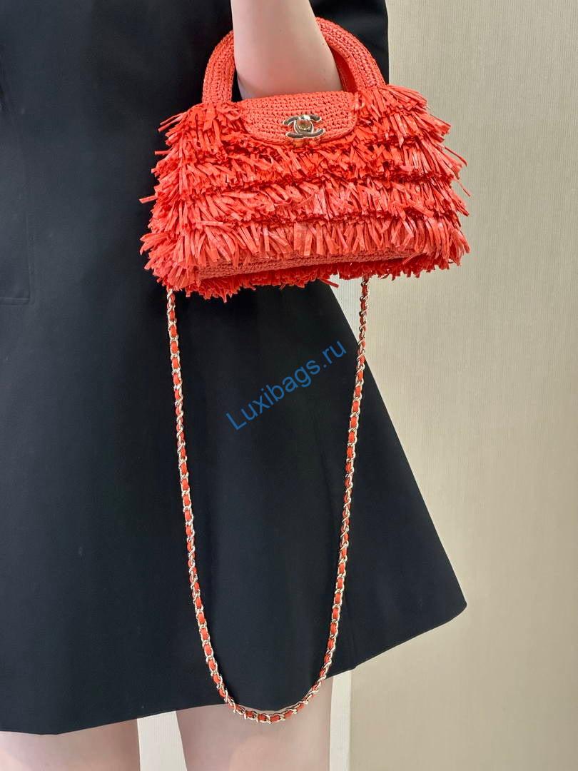 chanel 26s as4416 mini shopping bag orange red 4 Chanel 26S AS4416 Mini Shopping Bag Orange Red | as4416 mini shopping bag orange red 05