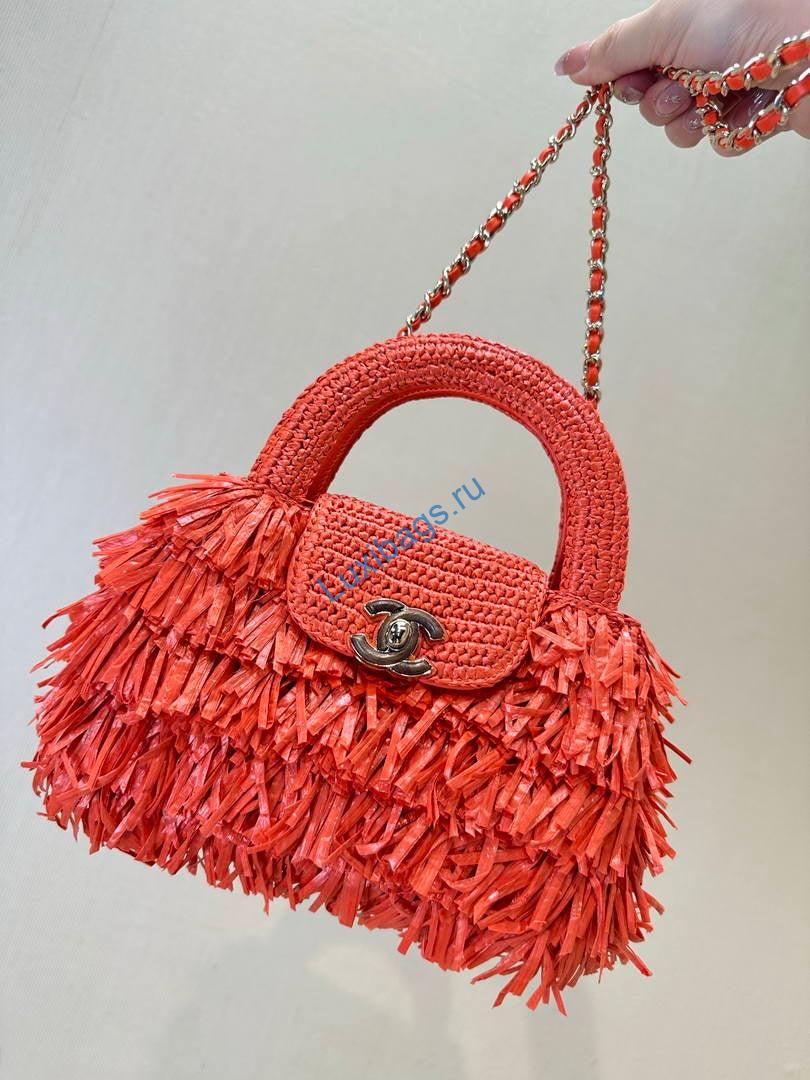 chanel 26s as4416 mini shopping bag orange red 6 Chanel 26S AS4416 Mini Shopping Bag Orange Red | as4416 mini shopping bag orange red 07