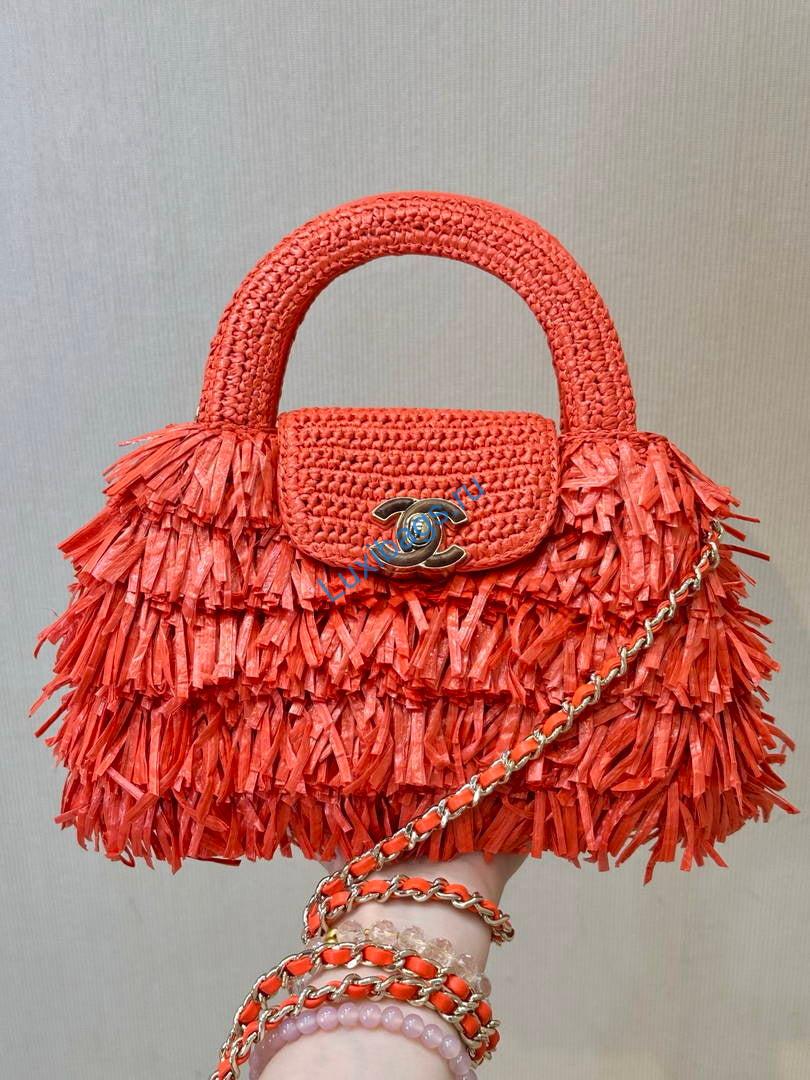 chanel 26s as4416 mini shopping bag orange red 7 Chanel 26S AS4416 Mini Shopping Bag Orange Red | as4416 mini shopping bag orange red 08