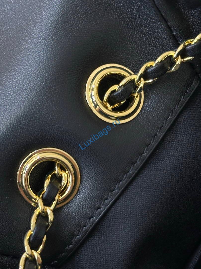 chanel as5293 small hobo fur & shearling black 16 Chanel AS5293 Small Hobo fur & Shearling Black | as5293 small hobo fur shearling 117